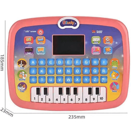 تابلت تعليمي للأطفال مع بيانو وشاشة LCD