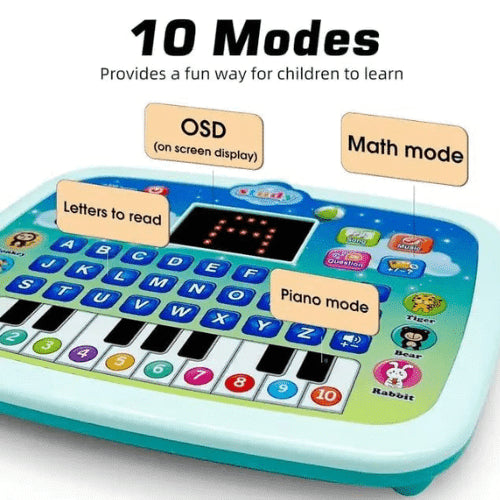 تابلت تعليمي للأطفال مع بيانو وشاشة LCD