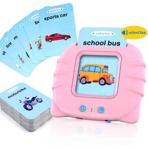 لعبة بطاقات فلاش قارئ كروت لتعليم الأطفال بالصوت والصورة قابلة للشحن عربى وانجليزى