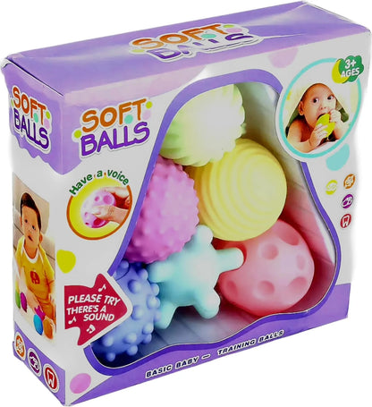 علبة كور سيليكون اشكال عشوائية - 6 قطع