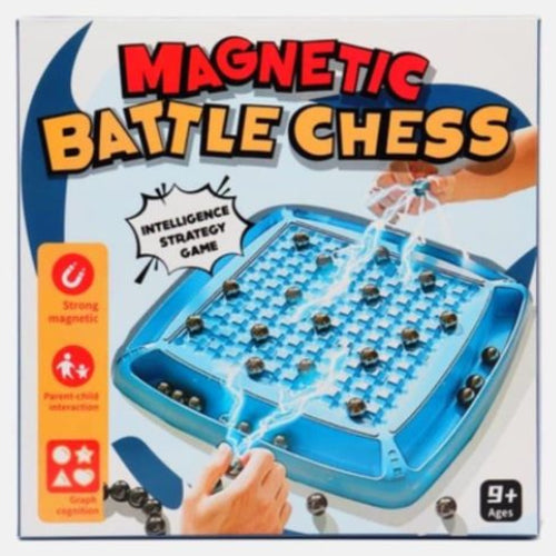 لعبة شطرنج ماجنتيك باتل تشيس للكبار وللأطفال، تحوي 20 قطعة شطرنج مغناطيسية، تناسب من 2 إلى 4 لاعبين