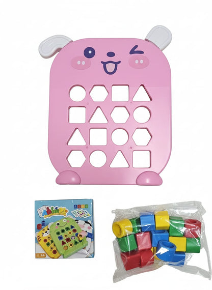 لعبة تحدى مطابقة الأشكال، لتنمية الذكاء والتركيز للأطفال مع جرس العاب جماعية مينتسورى