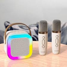 سماعة K12 متكاملة مع 2 ميكروفون محمولة